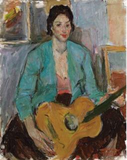 Carlo Striccoli - Donna con chitarra