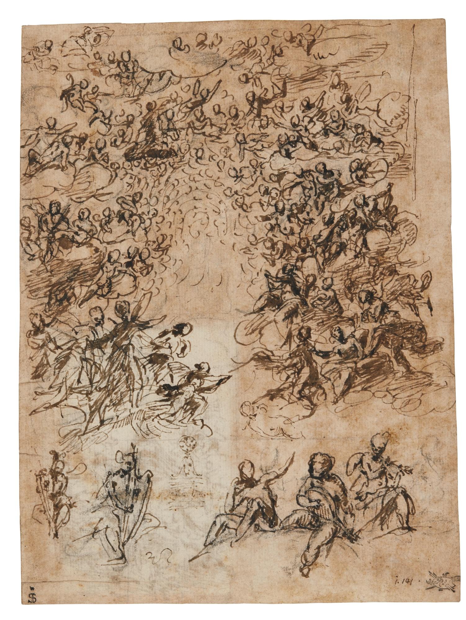 Carlo Urbino - The Assumption Of The Virgin (Recto And Verso)