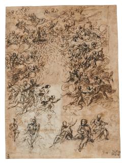 Carlo Urbino - The Assumption Of The Virgin (Recto And Verso)