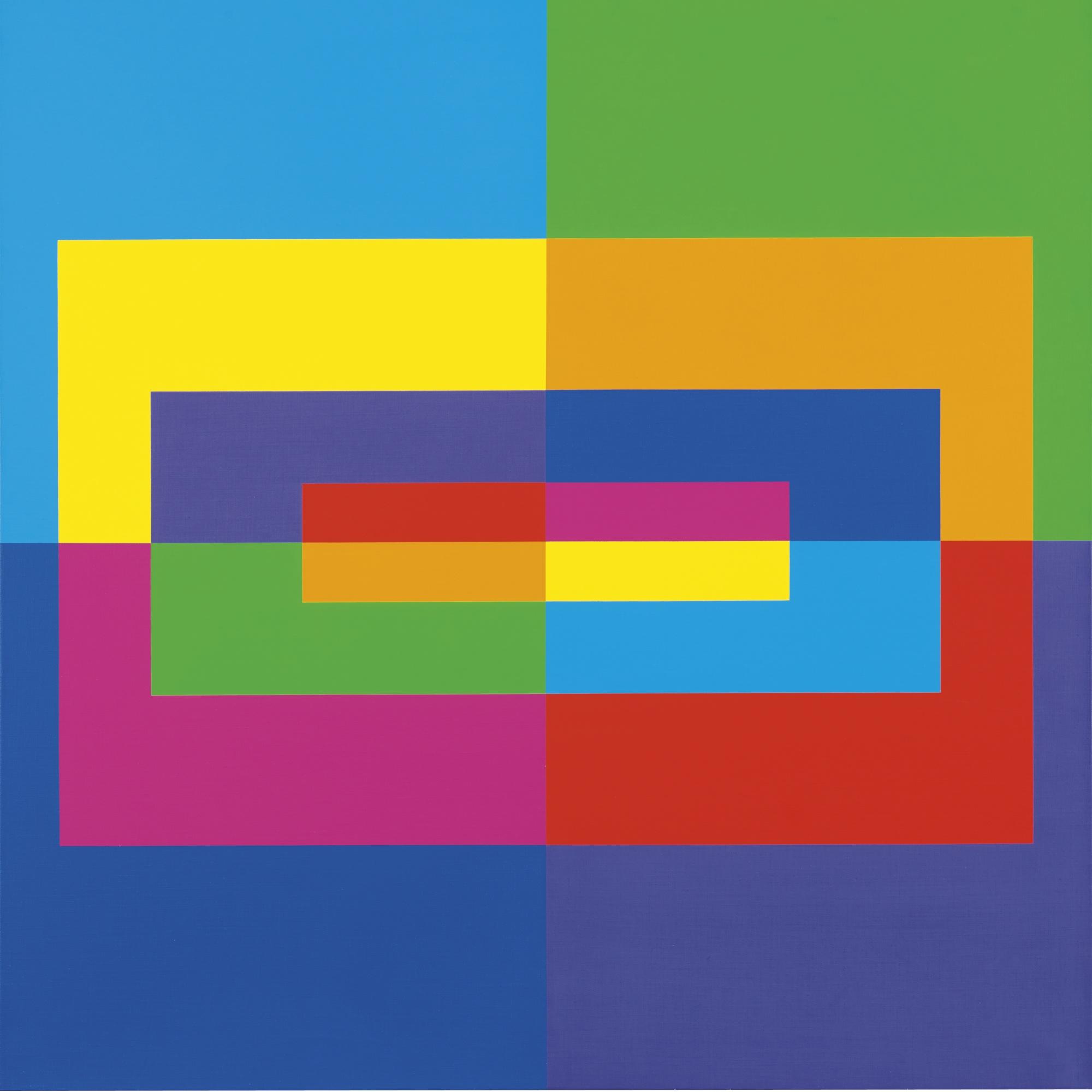 Carlo Vivarelli - 4 Diagonale Zentrifugale Gruppen In 8 Extrovertiert, 1968/69 4 Diagonal Centrifugal Groups In 8 Extroverted, 1968/69