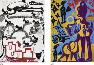 Carlo Zinelli - Grande Alpino Viola E Figure Con Fez