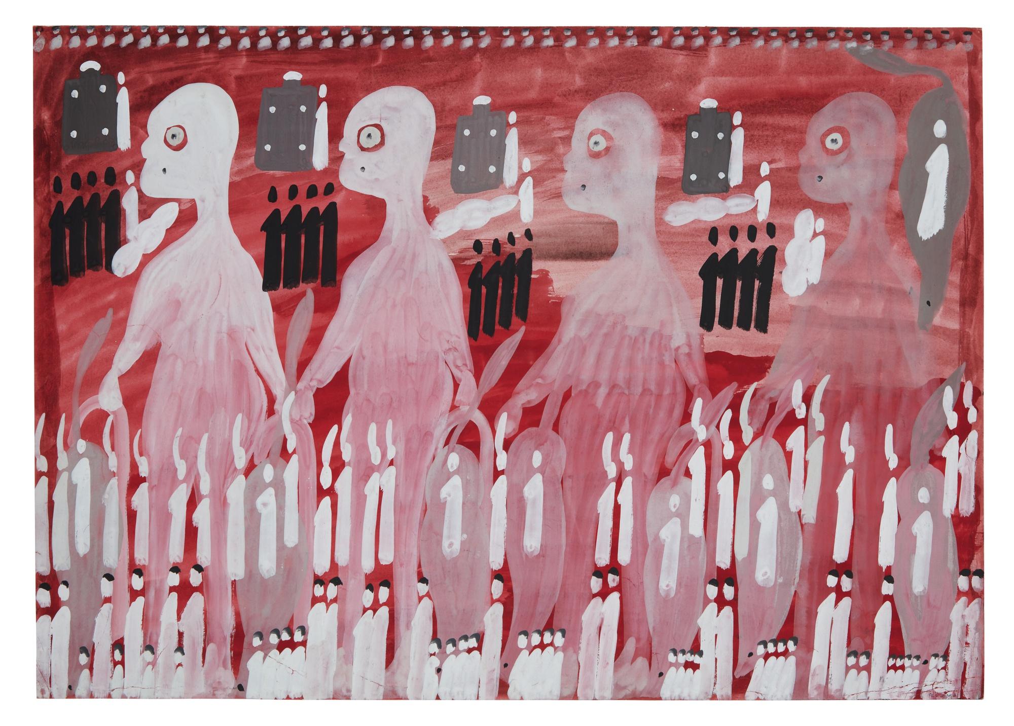 Carlo Zinelli - Quattro Uomini Rosa E \