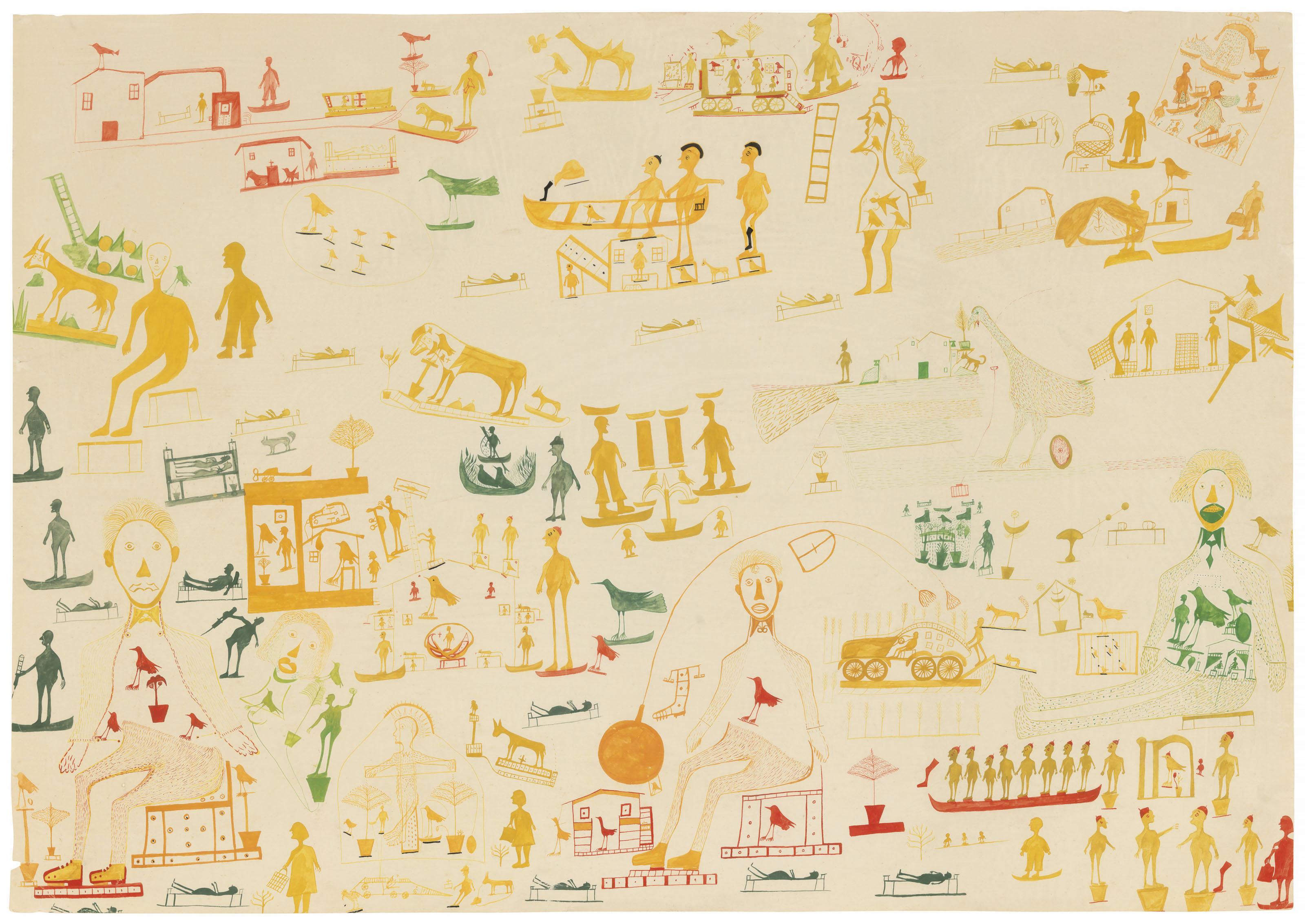 Carlo Zinelli - Untitled, 1957