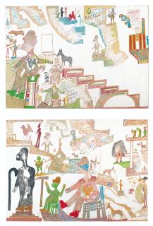 Carlo Zinelli - Untitled (double-sided), 1973