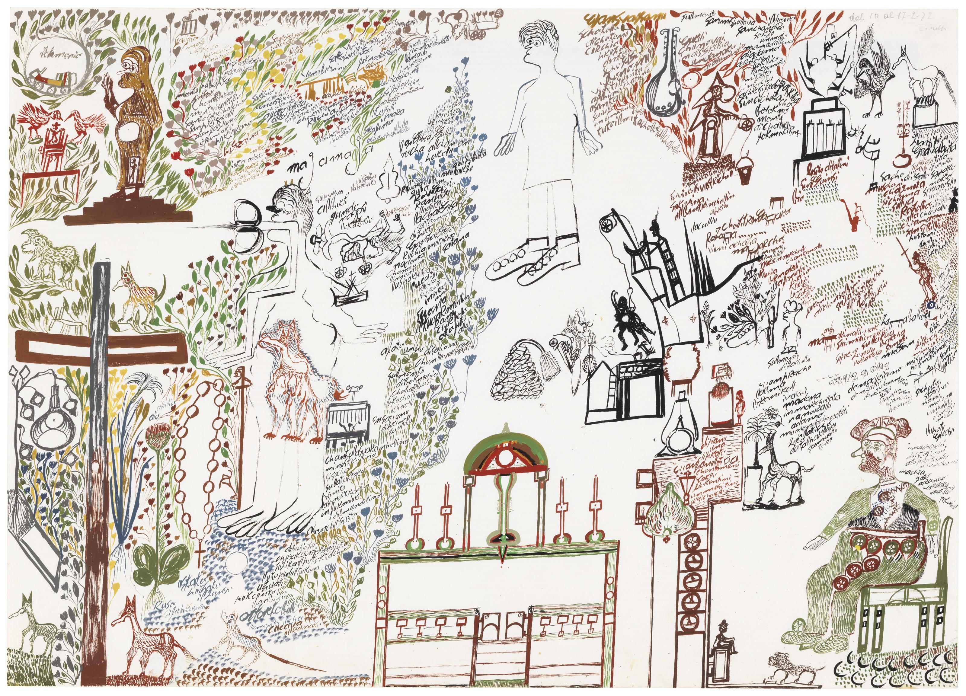 Carlo Zinelli - Untitled, February 1972