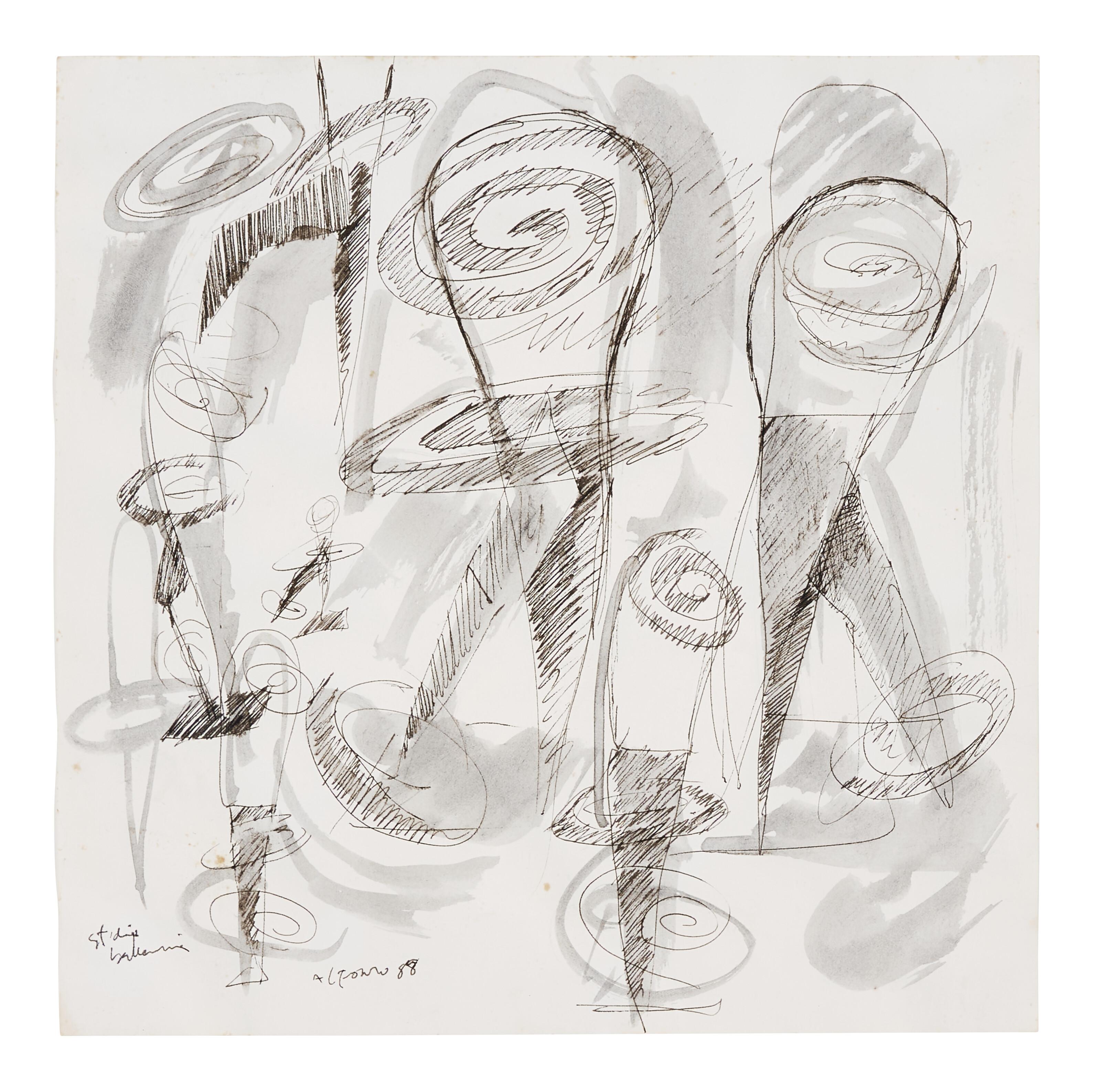 Carlos Alfonzo - Sketch For Ballerina Sculpture