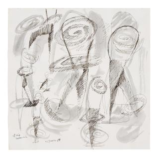 Carlos Alfonzo - Sketch For Ballerina Sculpture