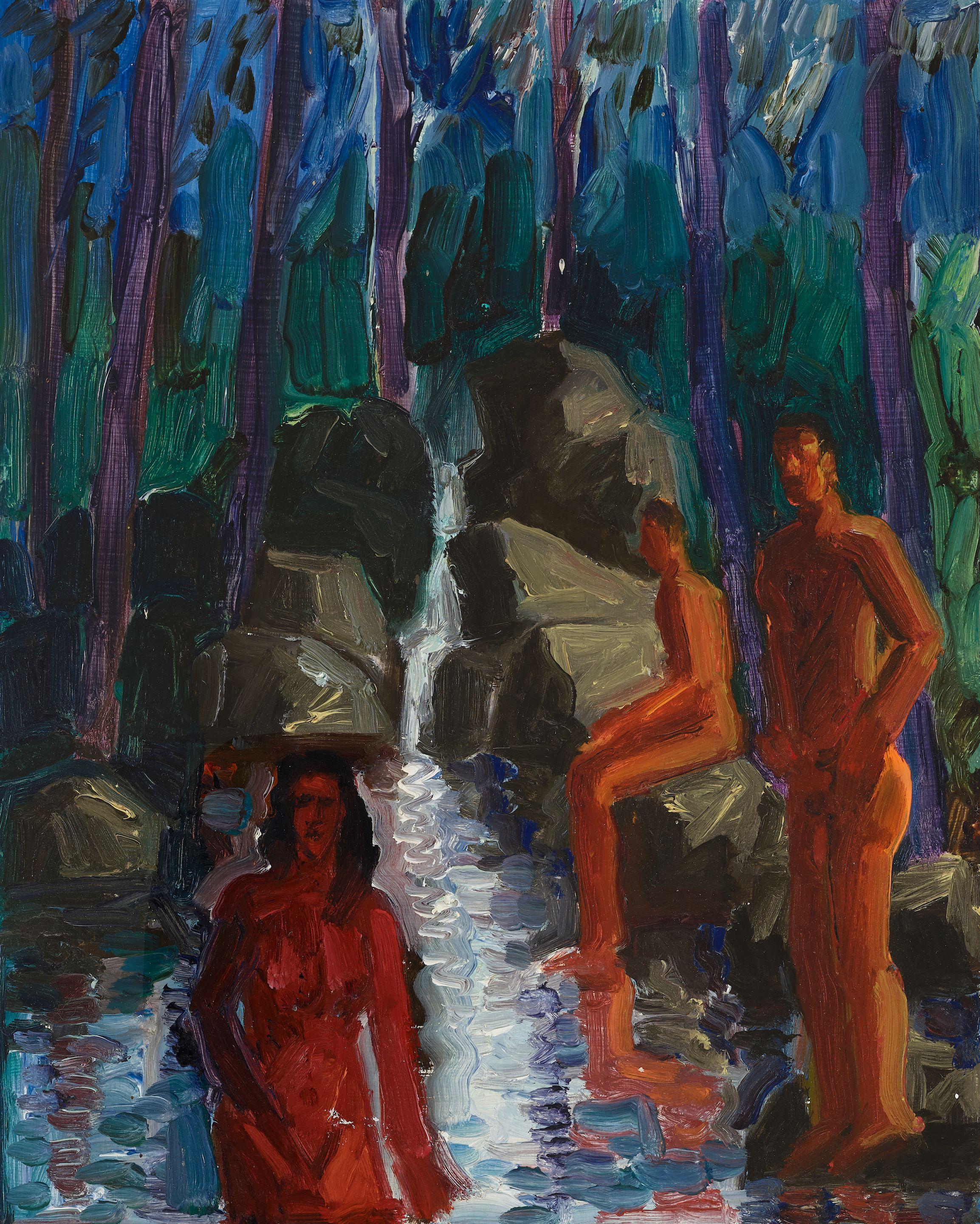 Carlos Almaráz - By The Stream, 1987