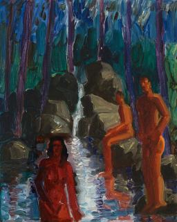 Carlos Almaráz - By The Stream, 1987