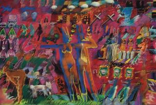 Carlos Almaraz - Mr. And Mrs. Rabbit Go To Town