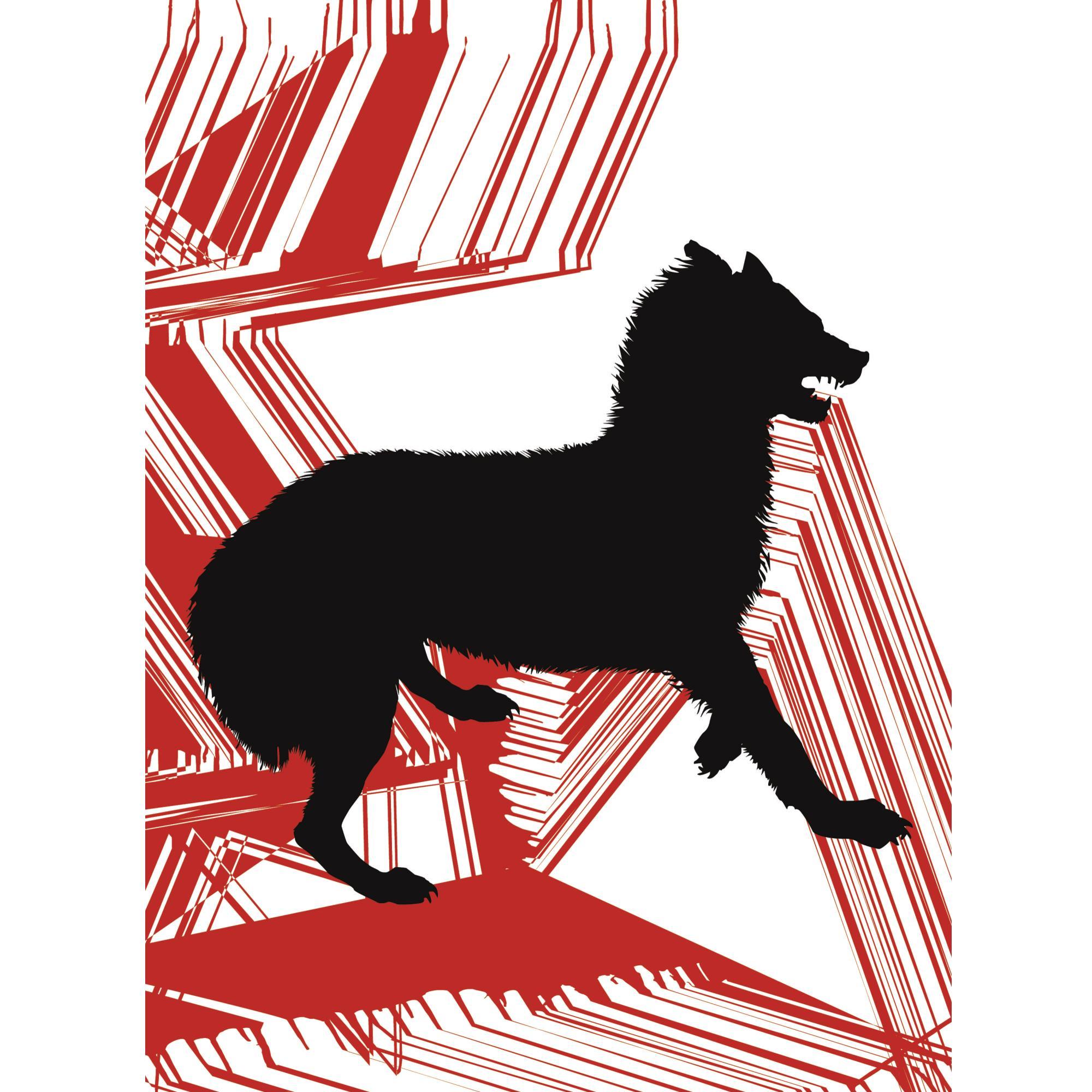 Carlos Amorales - Mexican scared Wolf Painting