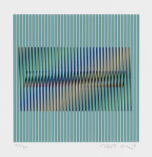 Carlos Cruz-Diez - Induction Chromatique à double fréquence UBS