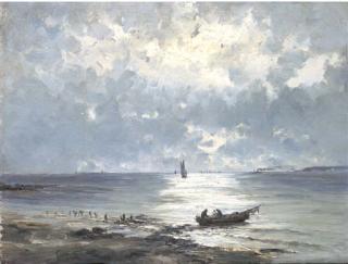 Carlos de Haes - Barca en la orilla