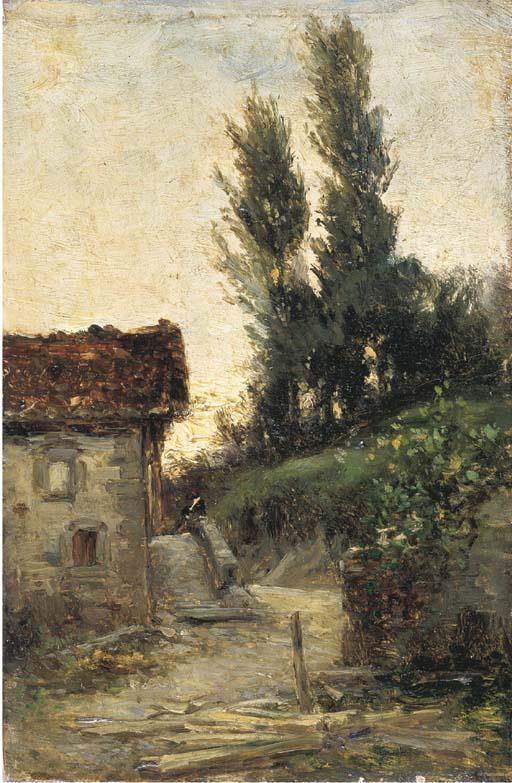 Carlos de Haes - Casa en el campo
