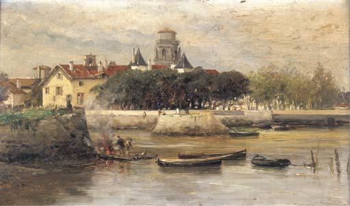 Carlos de Haes - Entrada en el puerto