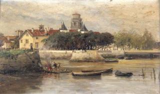 Carlos de Haes - Entrada en el puerto