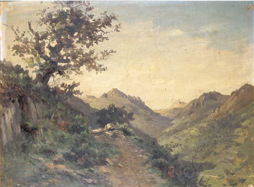 Carlos de Haes - Paisaje montañoso de Pajares