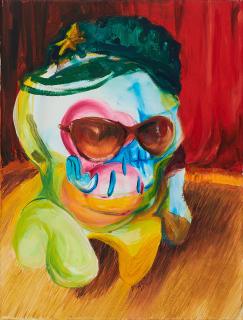 Carlos De los Ríos - Ohne Titel (Gesicht mit Sonnenbrille)