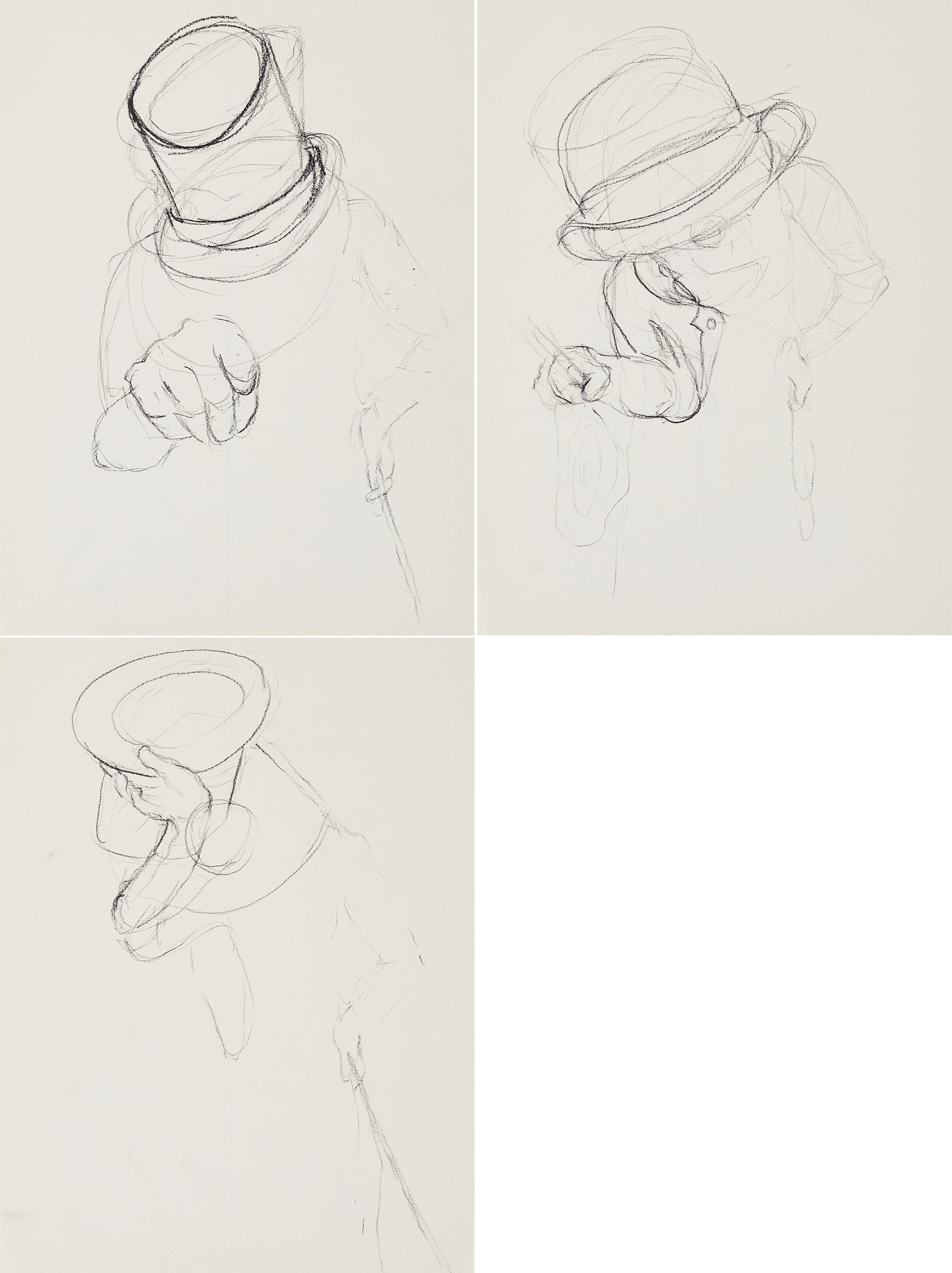 Carlos De los Ríos - Studien (3-teiliges Konvolut)