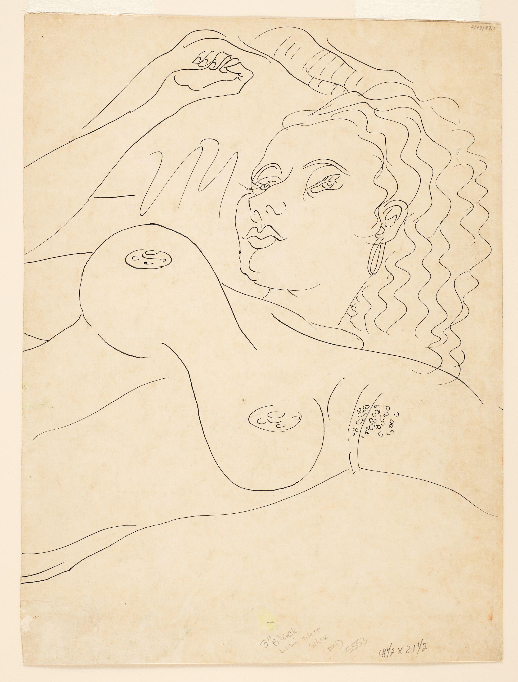 Carlos Enríquez - Desnudo 16 3/8 x 12 1/8 in (41.6 x 30.8 cm)