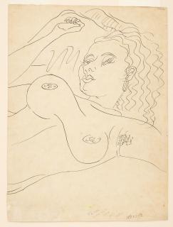 Carlos Enríquez - Desnudo 16 3/8 x 12 1/8 in (41.6 x 30.8 cm)