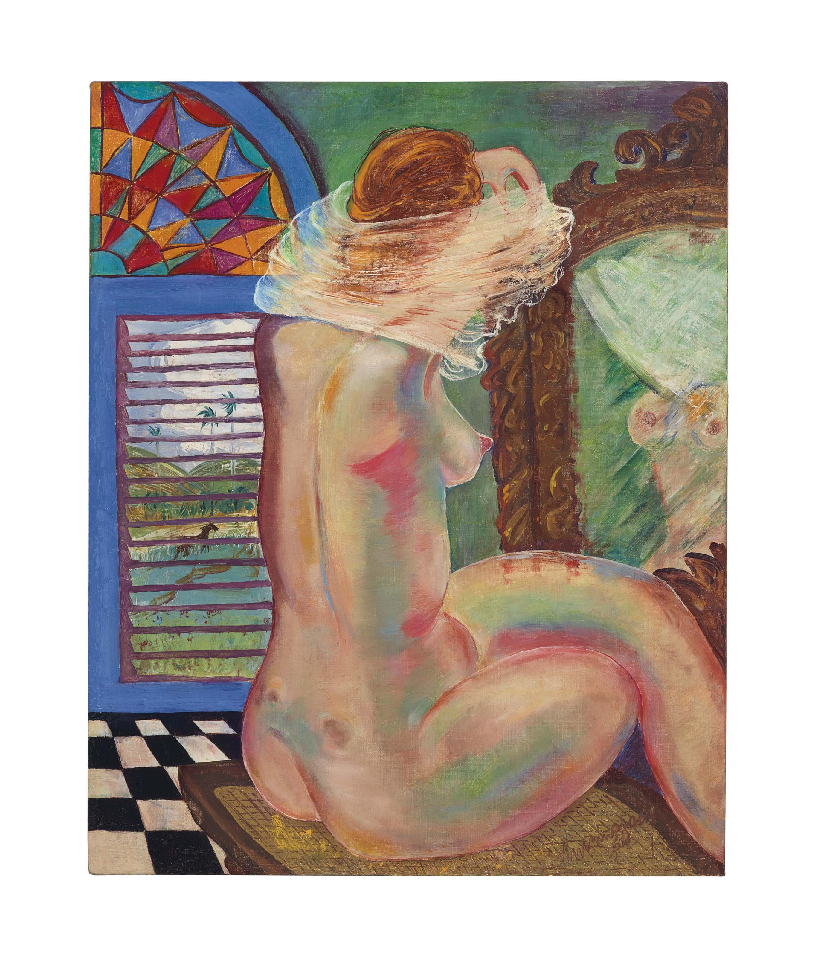 Carlos Enríquez - Desnudo de Eva en el Hurón Azul