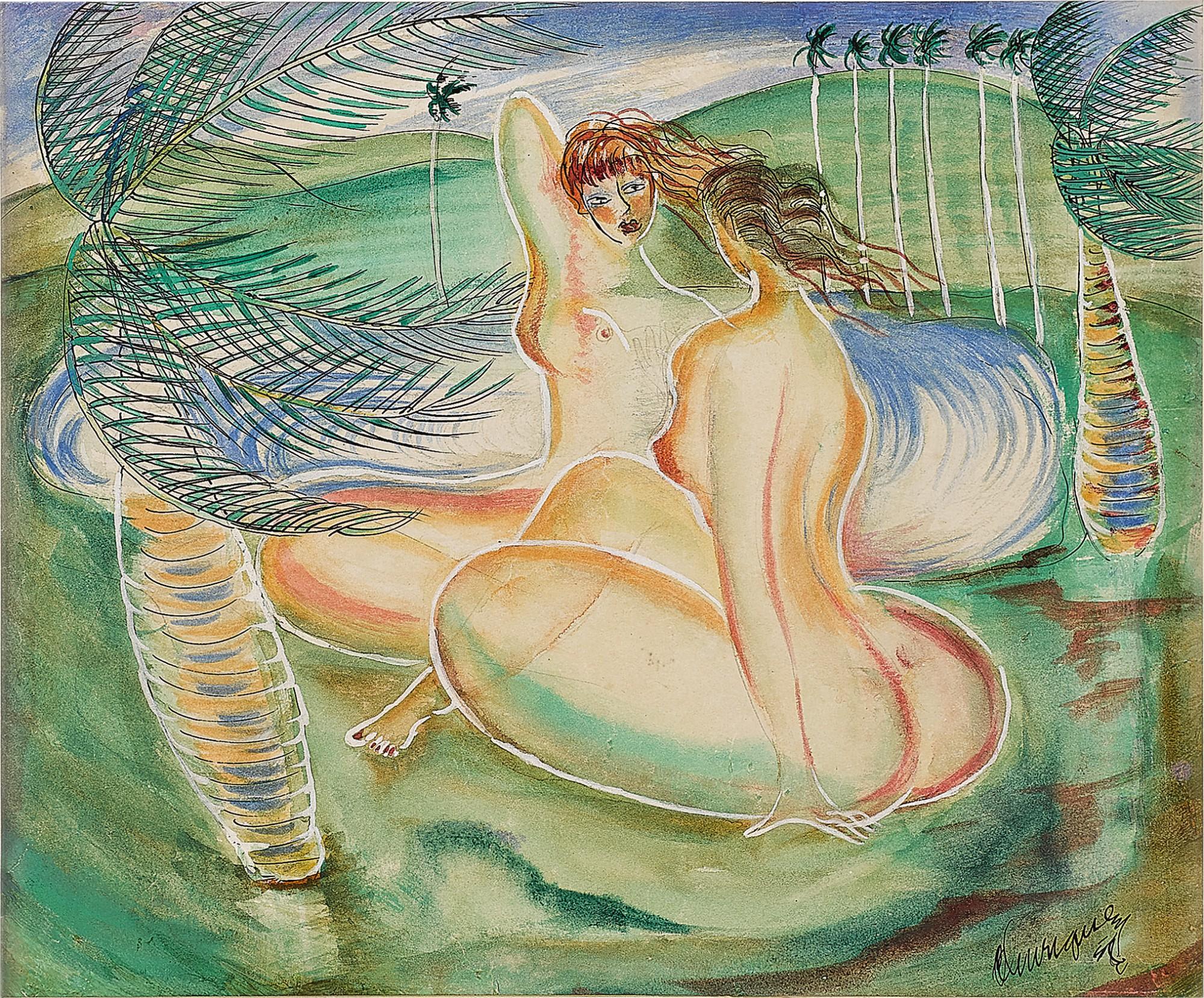 Carlos Enríquez - Dos Bañistas