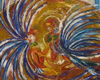 Carlos Enríquez - Pelea De Gallos