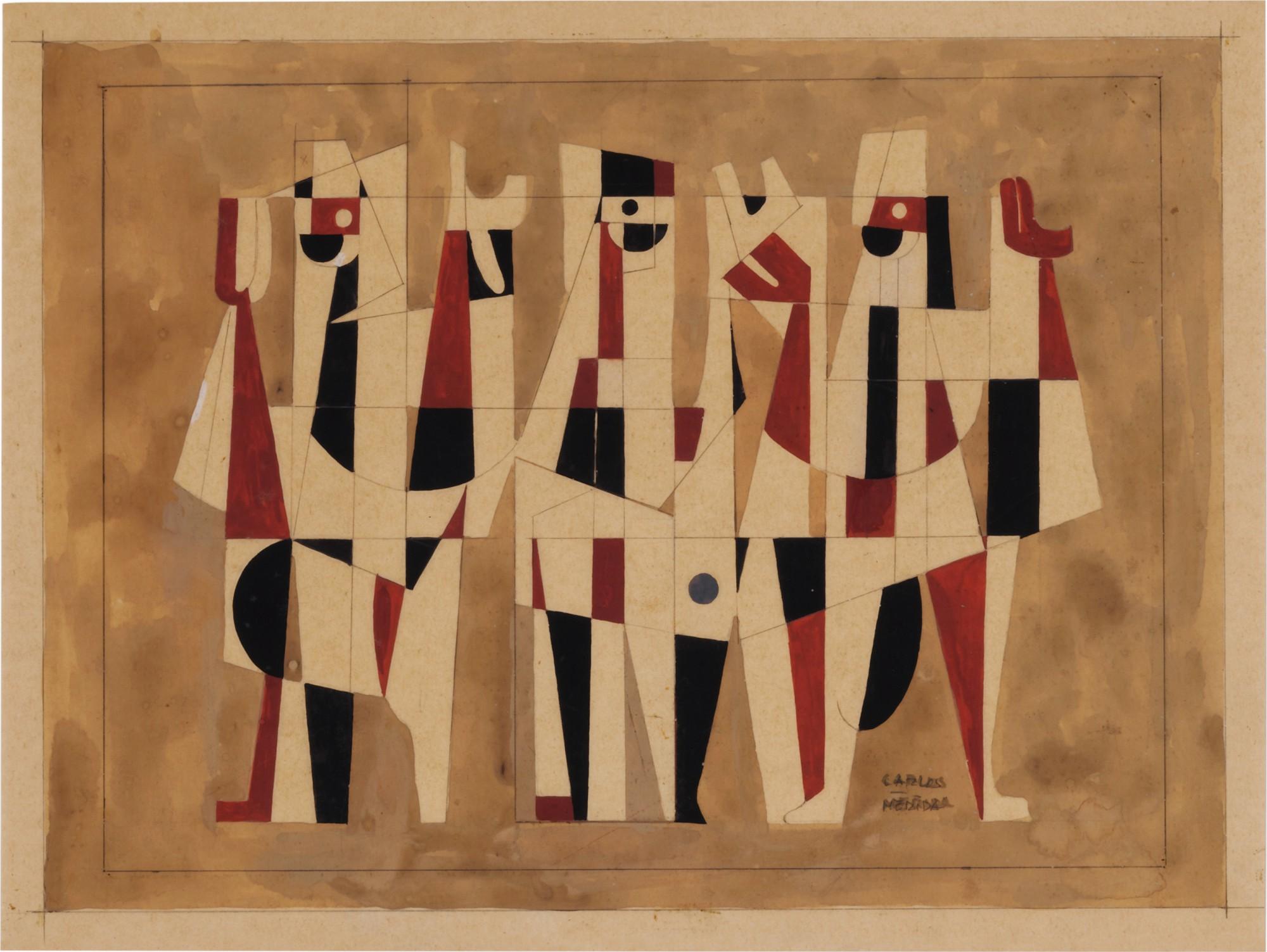 Carlos Mérida - Estudio para Retablo