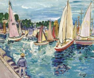 Carlos Nadal - Bord de l\'eau à Bougival