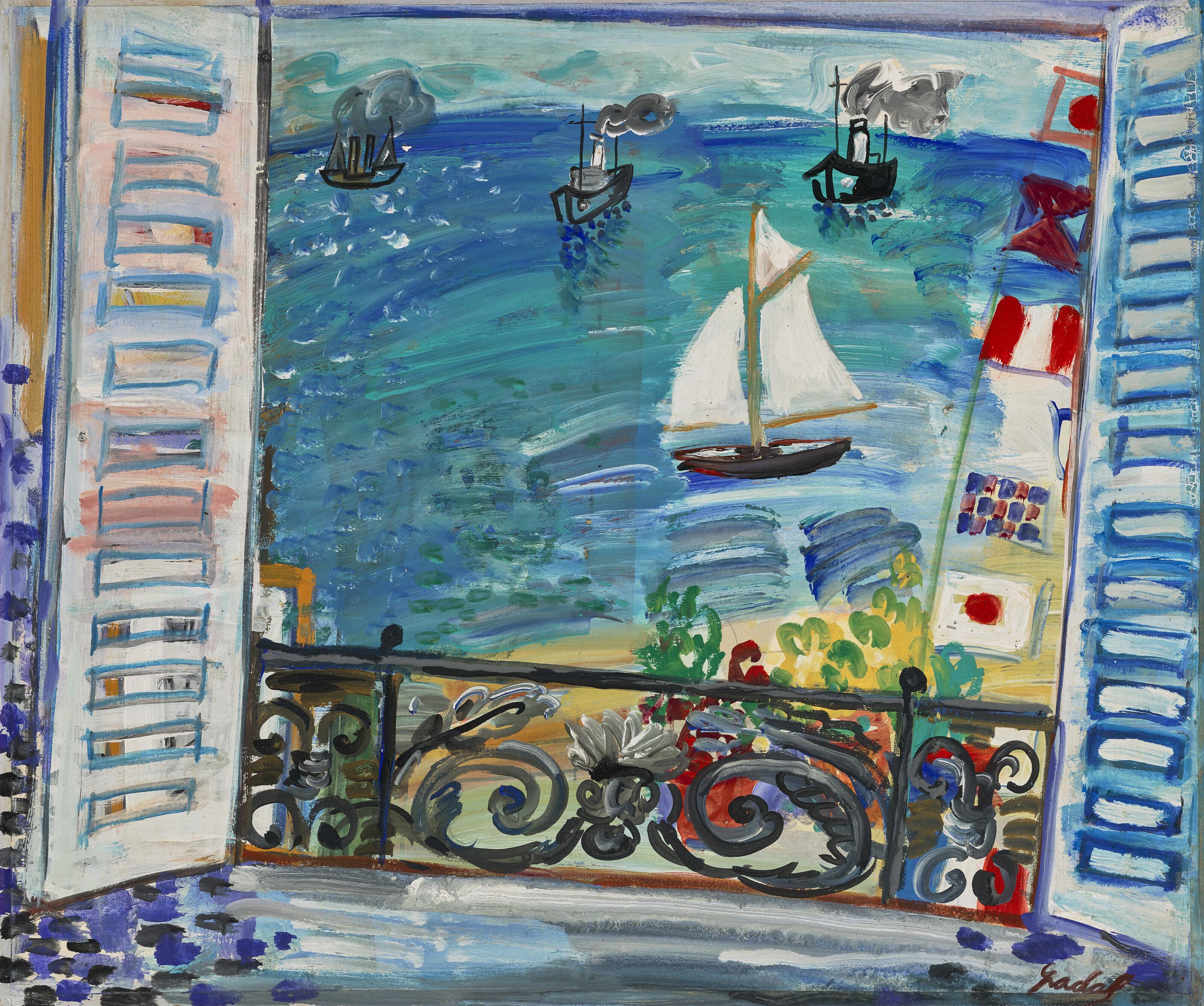 Carlos Nadal - Fenêtre ouverte à Saint-Tropez