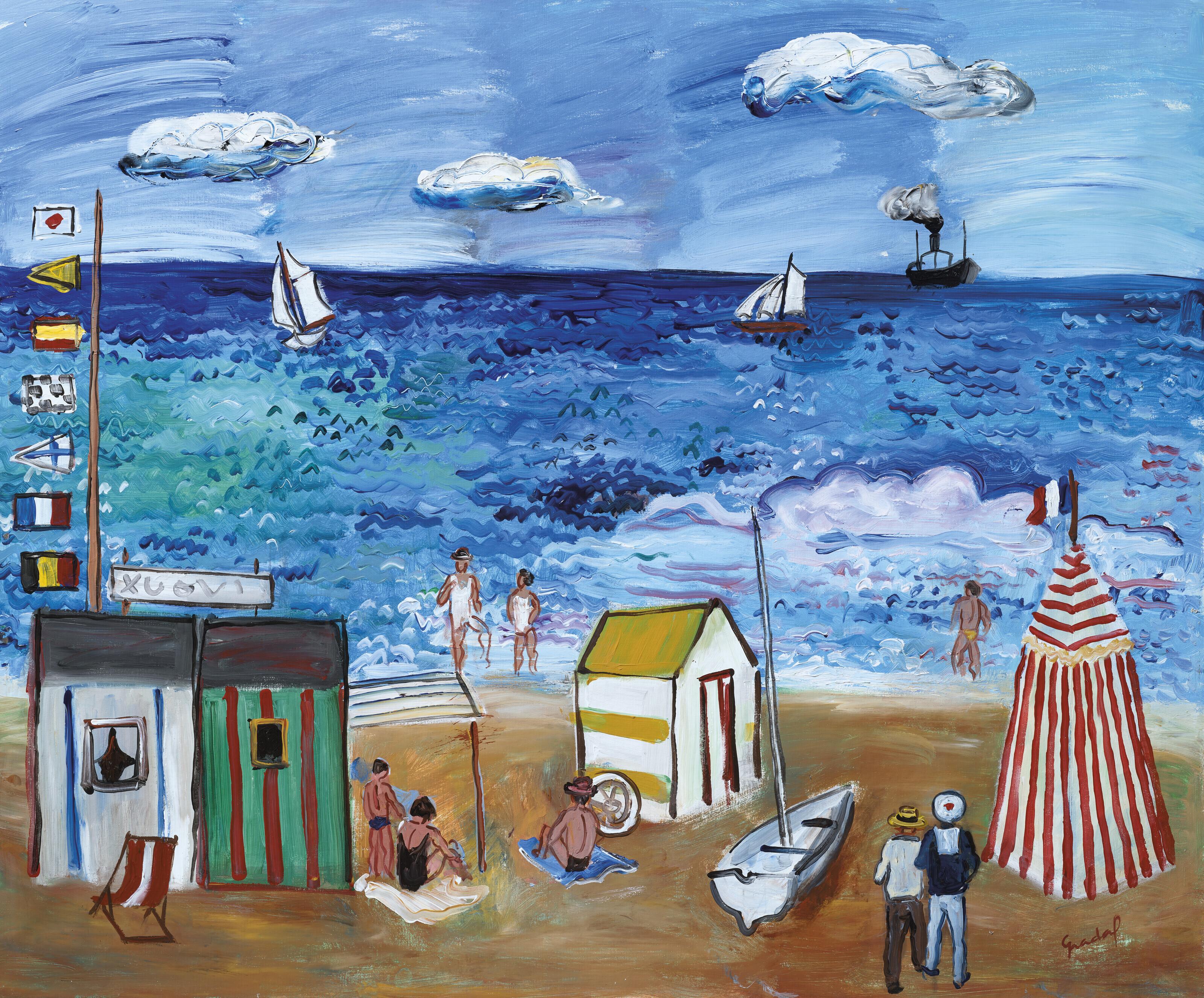 Carlos Nadal - La plage à Nice