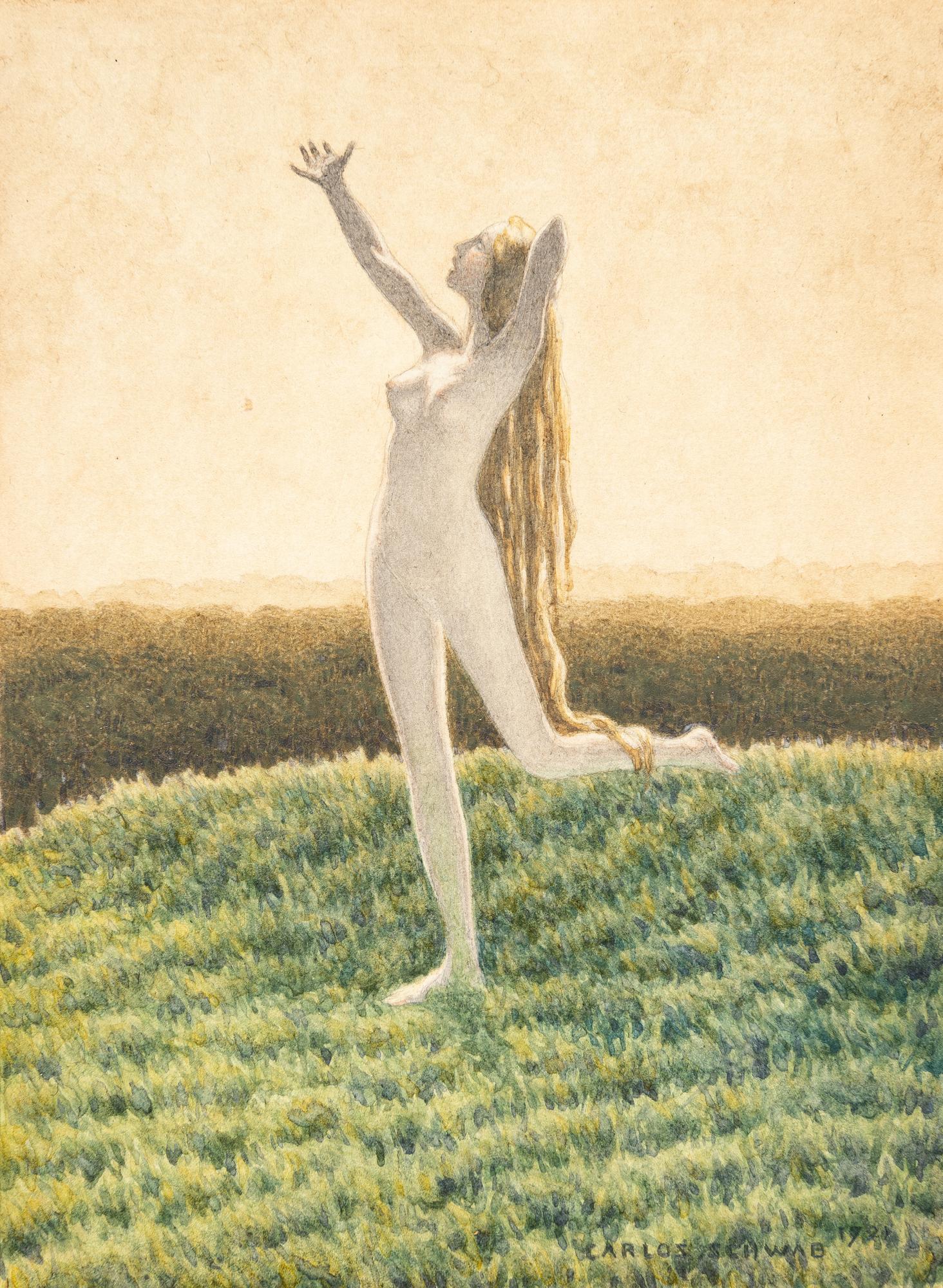 Carlos Schwabe - Der Morgen