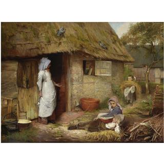 Carlton Alfred Smith R.I., R.B.A., R.O.I. - British Make Hay While The Sun Shines