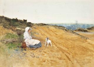 Carlton Alfred Smith, R.I., R.B.A., R.O.I. - The Expectant Companion