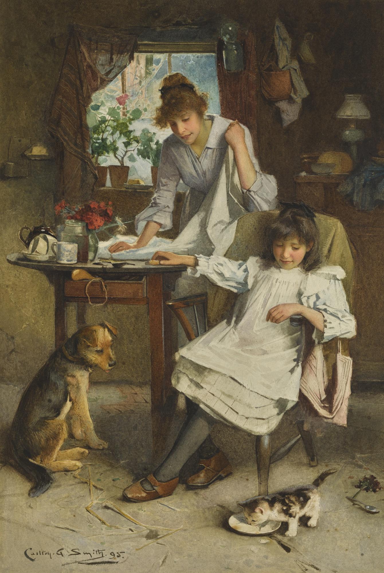 Carlton Alfred Smith R.I., R.B.A., R.O.I. - The New Favourite