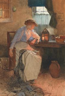 Carlton Alfred Smith, RI, RBA, ROI - When the boats are at sea