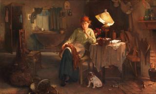 Carlton Alfred Smith, RI, RBA, ROI - When The Boats Are At Sea