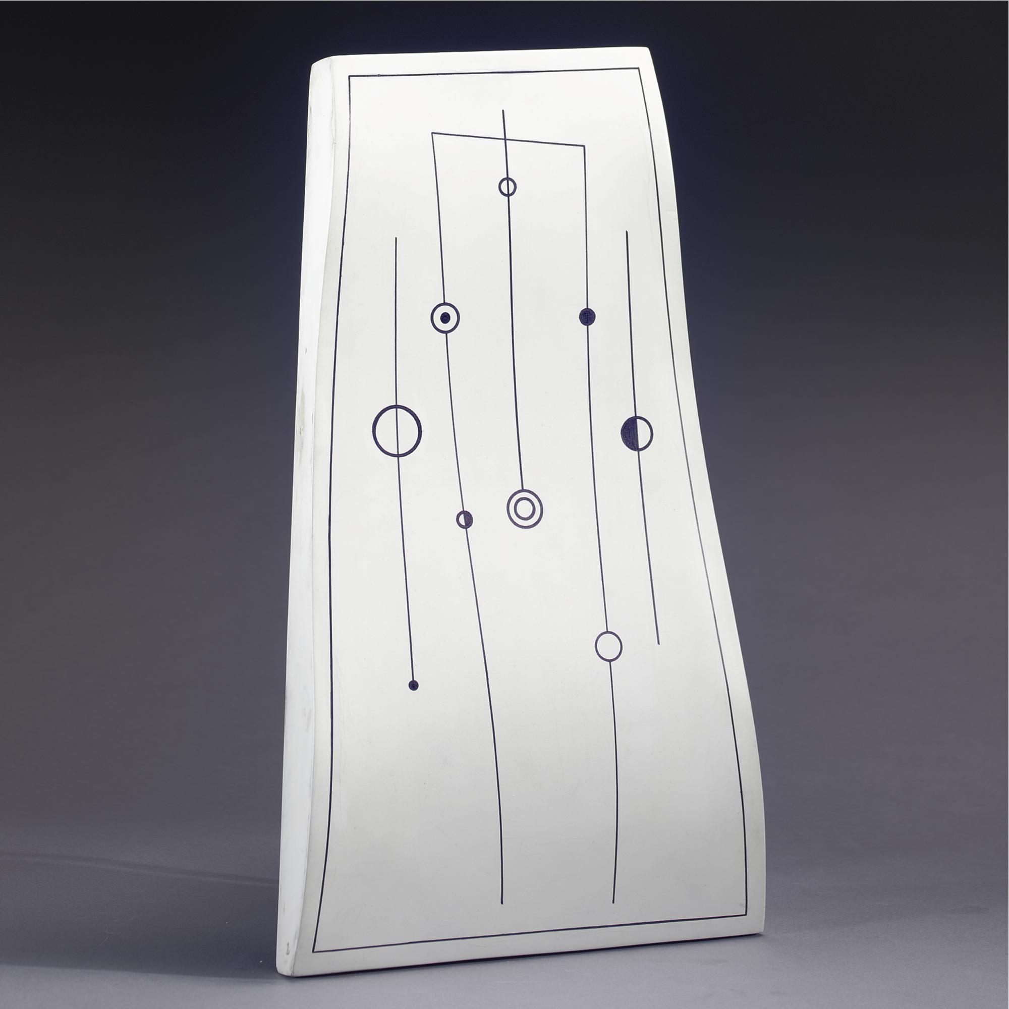 Carmelo Arden Quin - Lignes Noires 2 (Forme Galbée)