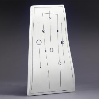 Carmelo Arden Quin - Lignes Noires 2 (Forme Galbée)