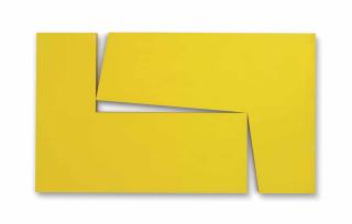 Carmen Herrera - Amarillo Dos (from the series Estructuras)