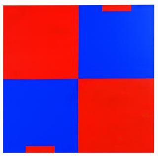 Carmen Herrera - Cadmium Red & Cobalt Blue