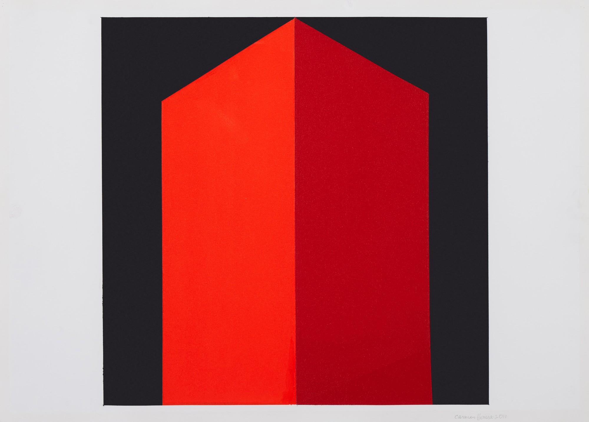 Carmen Herrera - Red, Orange and Black