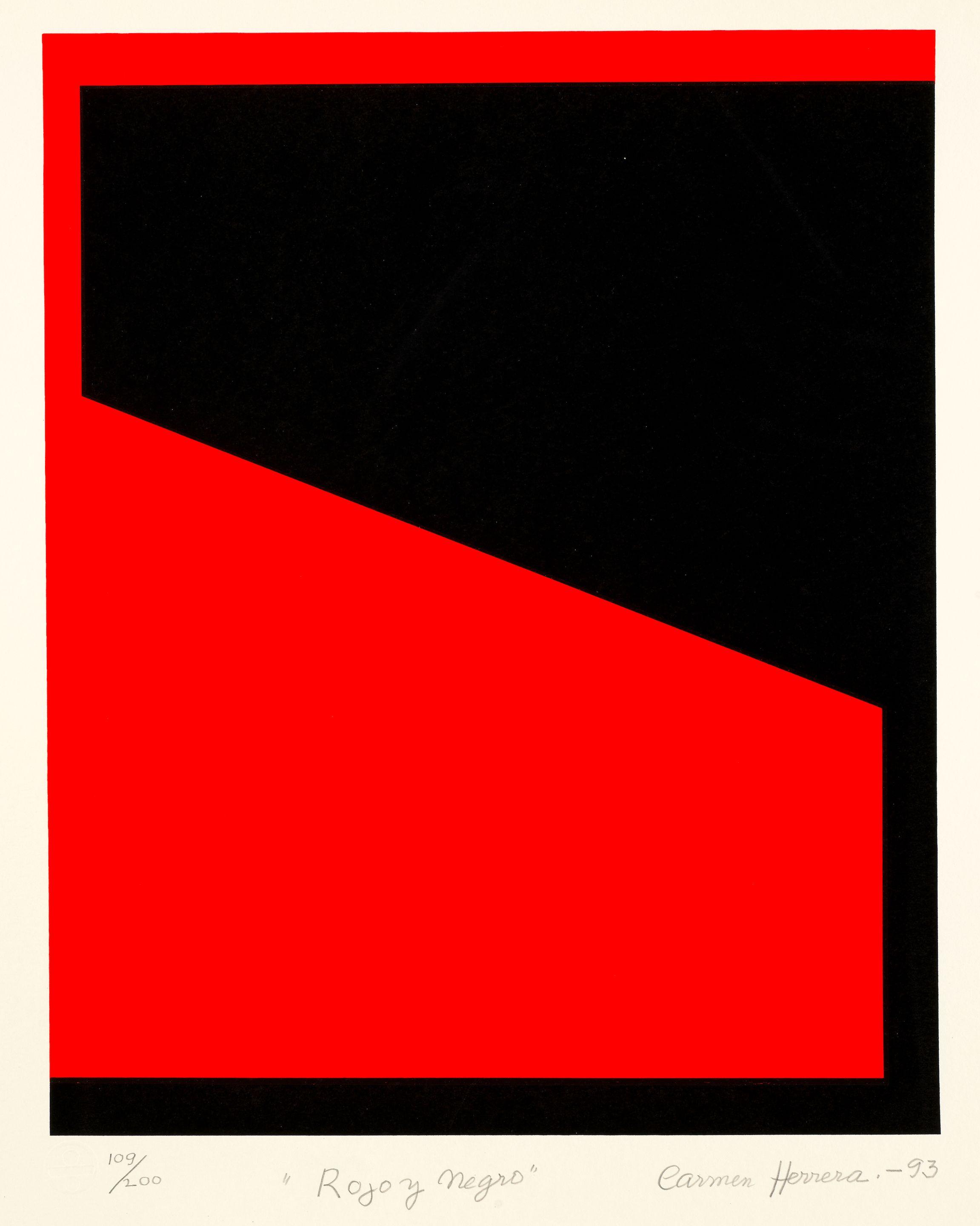 Carmen Herrera - Rojo y Negro