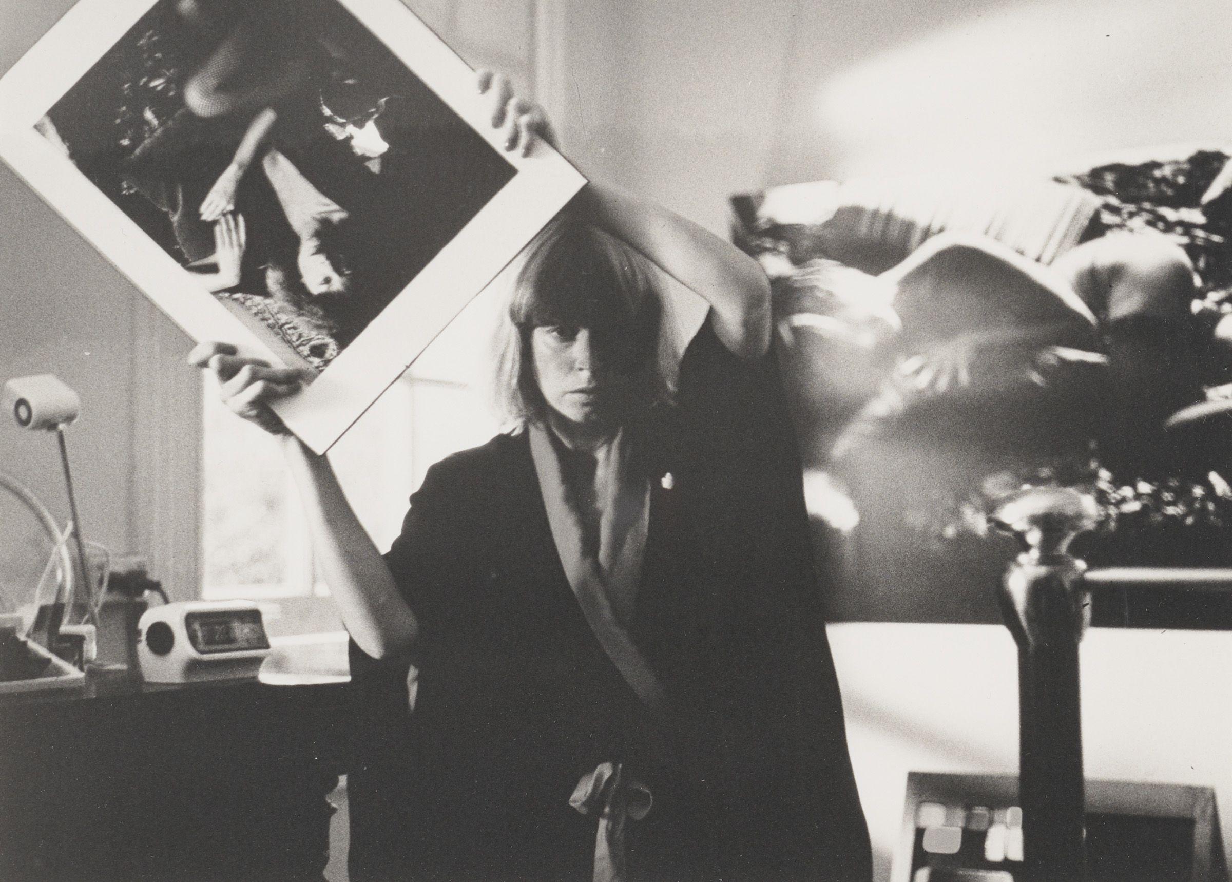 Carol Jerrems - [Judy Morris Carrying A Photograph On The Set Of \