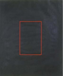 Carole Seborovski - Graphite And Red Triangle Drawing