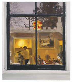 Caroline Walker - Study for Laundry Sorting, Morning, December