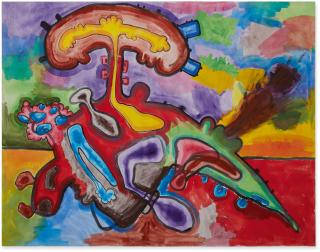 Caroll Dunham - Floating Shape