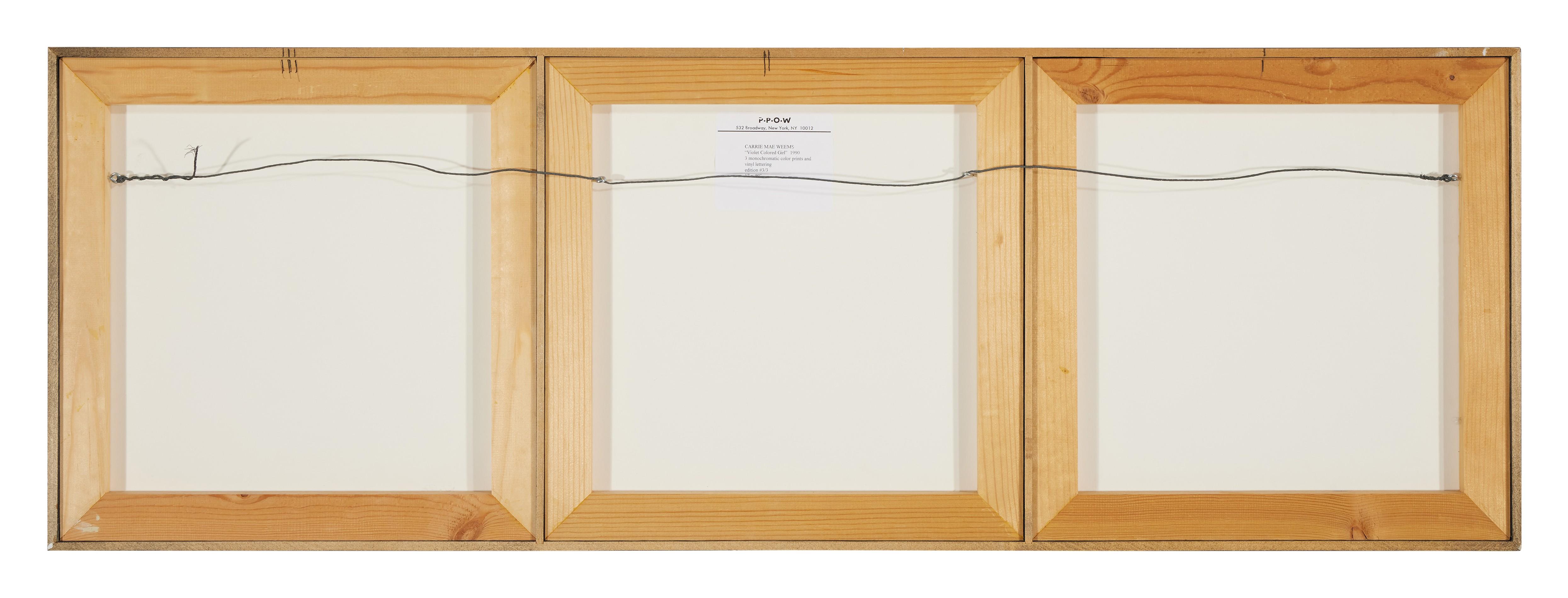 Carrie Mae Weems - Violet Colored Girl