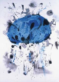 Carroll Dunham - Blue Planet